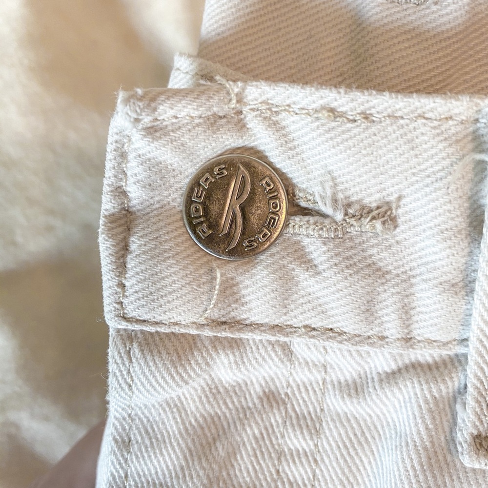 VINTAGE WHITE DENIM JEAN PANT - Picture 3 of 6